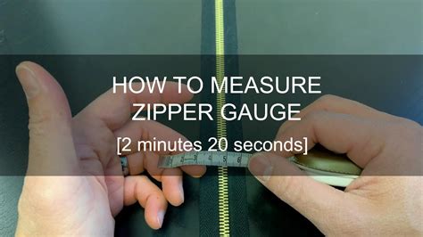 how to measure zipper test|how to size a zipper.